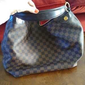 Brown checker print Louis Vuitton